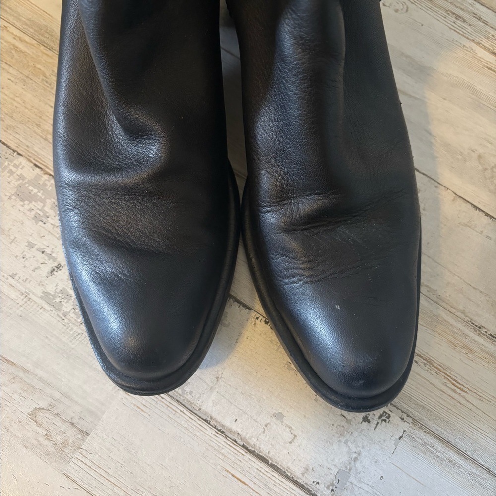 Cole Haan Black O-Ring Harness Leather Waterproof Biker Ankle Boots Women’s 7 - Picture 12 of 15